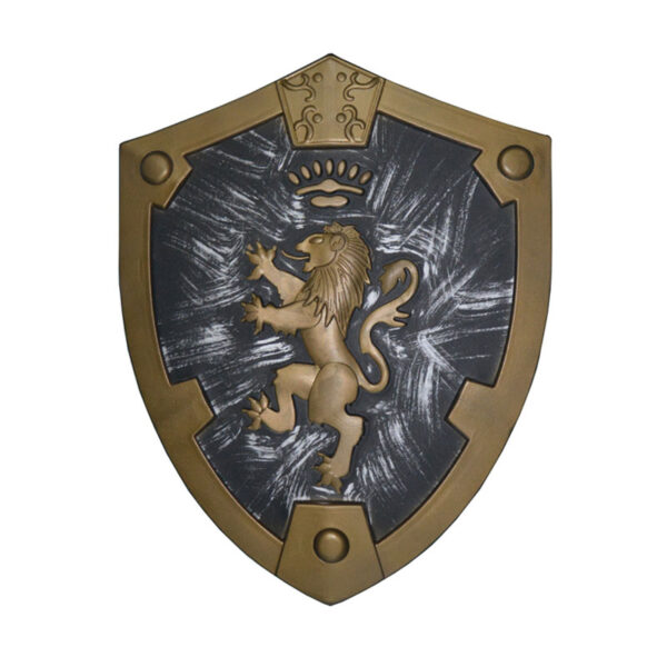 medieval royal lion shield