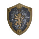 medieval royal lion shield