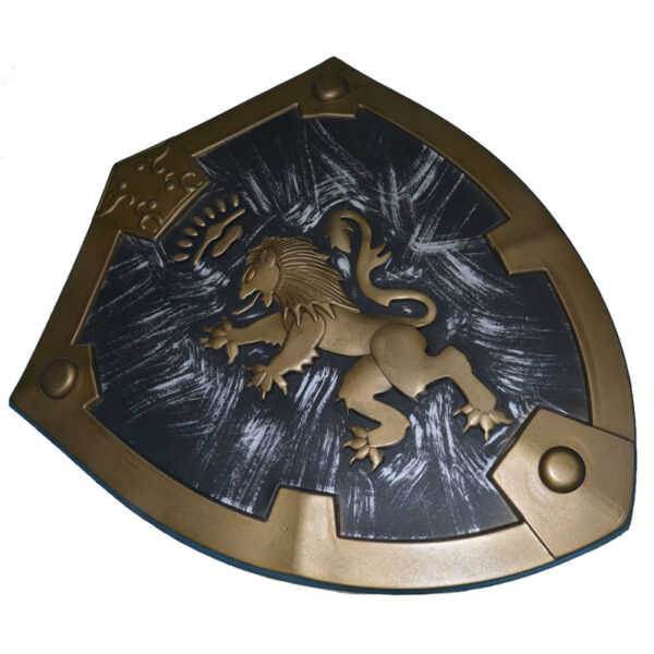 medieval royal lion shield