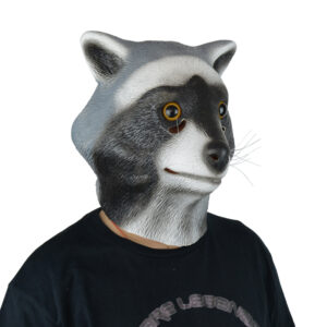latex raccoon mask