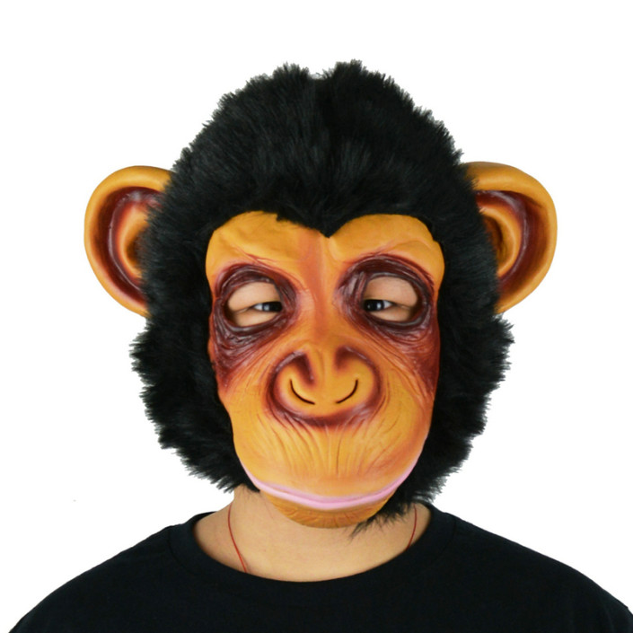 LarpGears Halloween Costume Latex Funny Gorilla Mask Animal Mask Adult ...